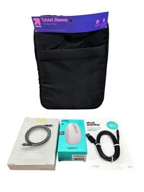Tablet Sleeve, Logitech M196 Bluetooth Mouse, Heyday USB-C Cable, & Deal Worthy